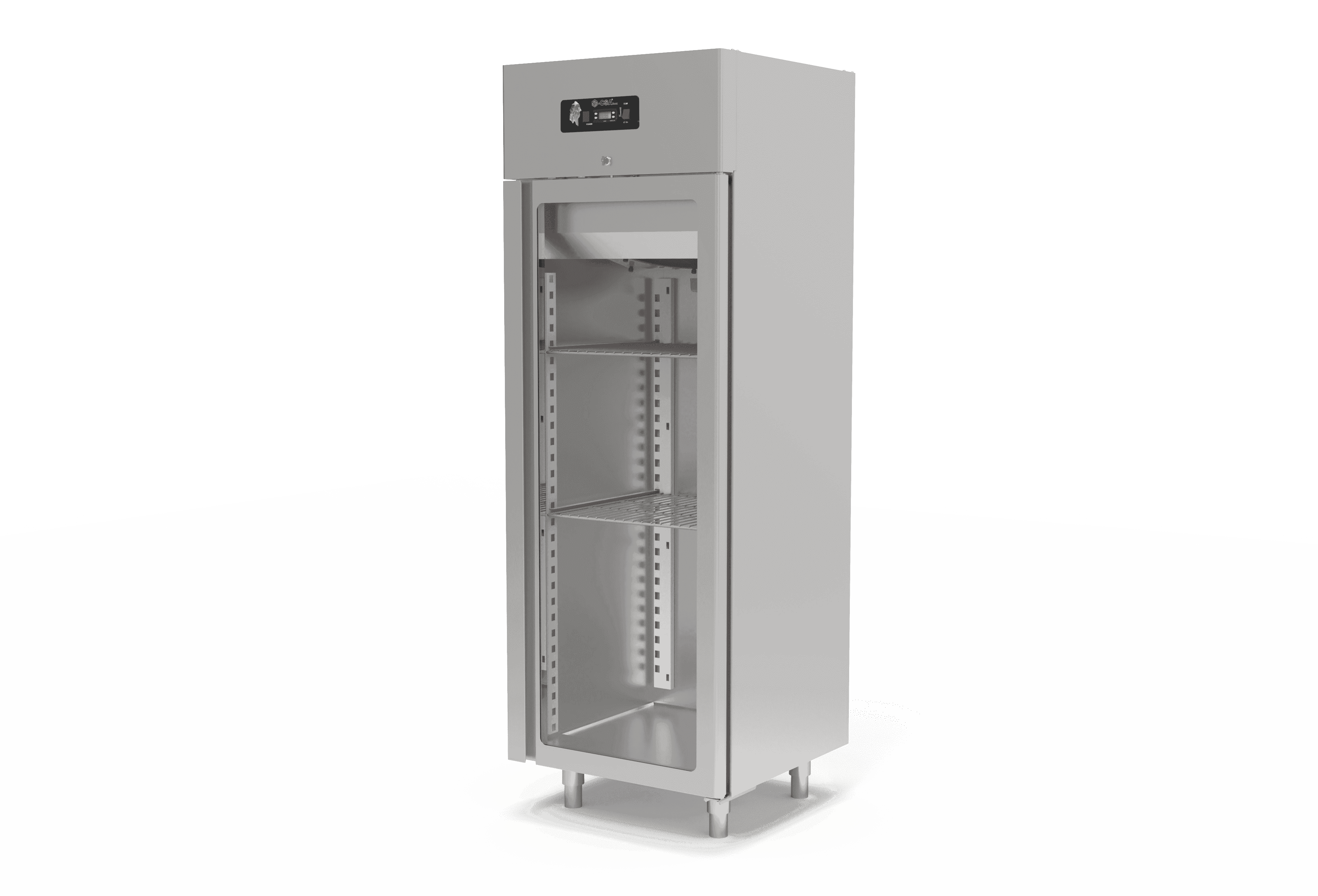 600 Litre Dikey Buzdolabı Cam Kapılı